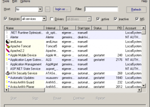 Service Manager screenshot