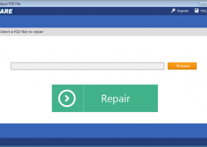 software - SFWare Repair PSD File 1.0.0 screenshot