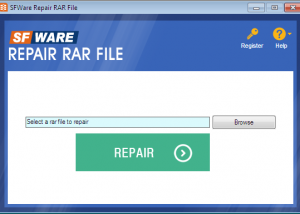 software - SFWare Repair RAR File 1.0.0 screenshot