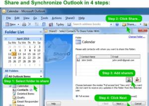 software - ShareCalendar for Outlook 3.61 screenshot