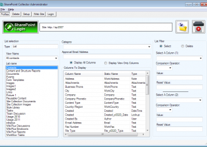 software - SharePoint Collector Administrator 3.2.0 screenshot