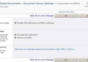 SharePoint Document Auto Title screenshot