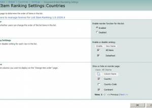 software - SharePoint Document & Item Reordering 1.3.1221.47 screenshot