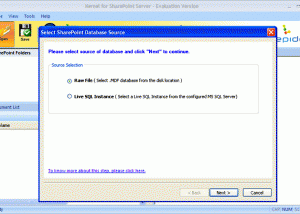 software - SharePoint Document Recovery 13.09.01 screenshot