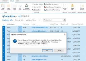 SharePoint Item Permission Batch screenshot