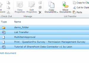 SharePoint List Transfer screenshot