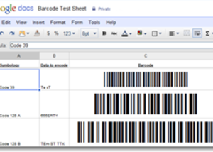Barcode Generator for Google Sheets screenshot