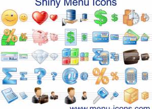 software - Shiny Menu Icons 2013 screenshot