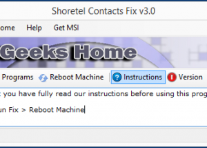 software - Shoretel Contacts Fix 3.0 screenshot