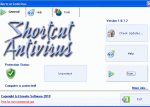 software - Shortcut Antivirus 1.0.1.2 screenshot