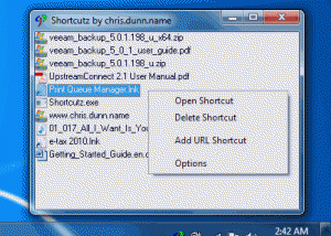 software - Shortcutz 1.0.15 screenshot