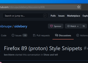 software - Sidebery 4.0.23 screenshot