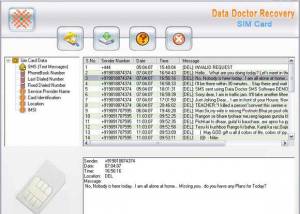 Sim card deleted data recovery tool screenshot