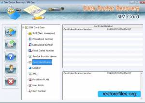 software - SIM Card Files Restore 5.3.1.2 screenshot