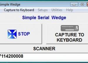 Simple Wedge Software and RFID Scanner screenshot