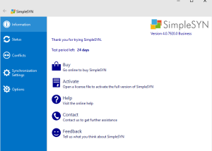 software - SimpleSYN.NET 6.6.18214.0 screenshot