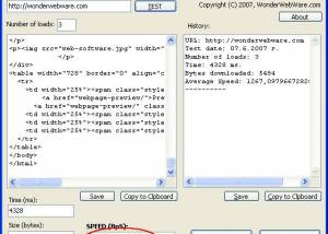 software - Site Speed Tester 1.0 screenshot