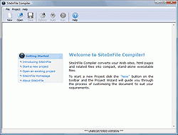 software - SiteInFile Compiler 4.5.0.0 screenshot