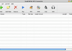 software - Small WMA MP3 Converter 4.0 screenshot