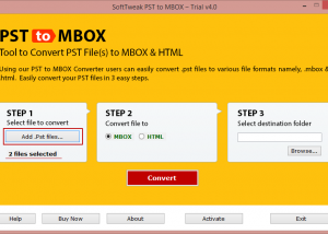 software - Smart PST to MBOX Converter 4.1 screenshot