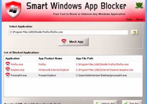 software - Smart Windows App Blocker 3.0 screenshot