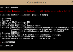 software - SMPPCli 1.3.5 screenshot