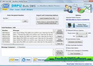 SMS App for BlackBerry screenshot