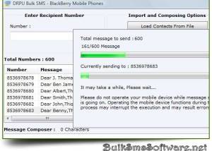 SMS Application for BlackBerry screenshot