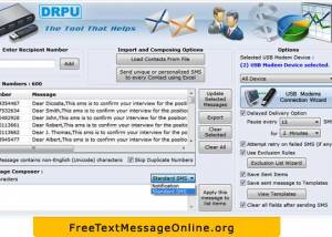 software - SMS Messaging Program 9.0.1.2 screenshot