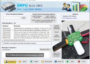 SMS Software for Modem screenshot