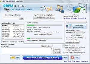 software - SMS Text Message Software 8.0.1.3 screenshot