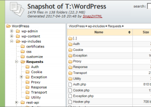 Full Snap2HTML screenshot