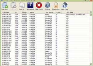 software - Socks Proxy Scanner 1.6.0 screenshot