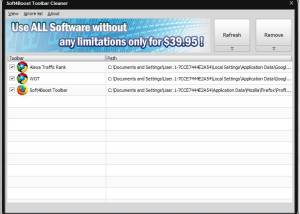 Soft4Boost Toolbar Cleaner screenshot