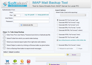 software - Softaken Cloud Mail Backup 1.0 screenshot