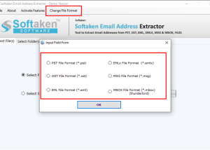 software - Softaken Email Address Extractor 1.0 screenshot