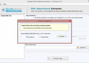 Softaken EML Attachment Extractor screenshot