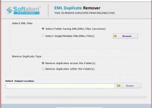 Softaken EML Duplicate Remover screenshot