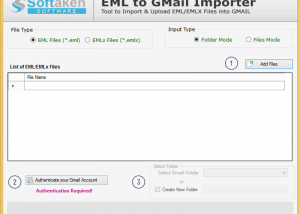 Softaken EML to Gmail Migration screenshot