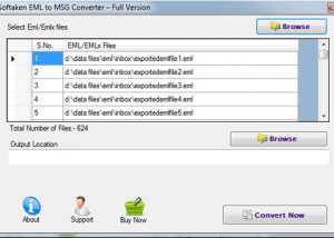 Softaken EML to MSG Converter screenshot