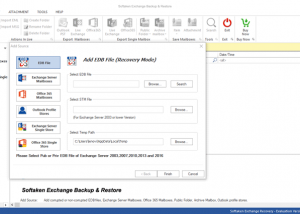 software - Softaken Exchange Backup and Restore 1.0 screenshot