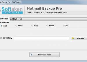 Softaken Hotmail Backup Pro screenshot