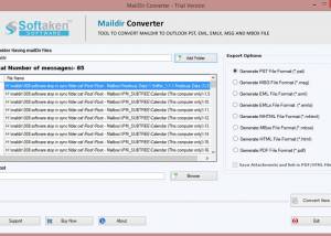 software - Softaken Maildir Converter 1.0 screenshot