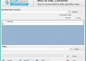 Softaken MSG to EML Converter screenshot