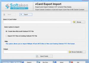 software - Softaken vCard Export Import 1.0 screenshot