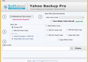 software - Softaken Yahoo Backup 3.0 screenshot