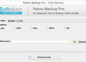 Softaken Yahool Backup Application screenshot