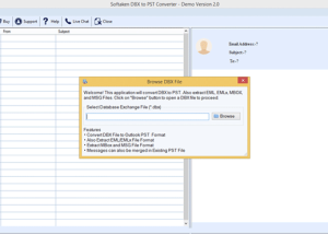 Softakensoftware DBX to Outlook screenshot