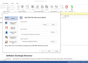 Softakensoftware Exchange Recovery Softw screenshot