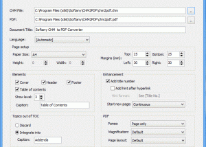 software - Softany CHM to PDF Converter 3.08 screenshot